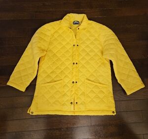 Yellow Quilted Puffer Jacket